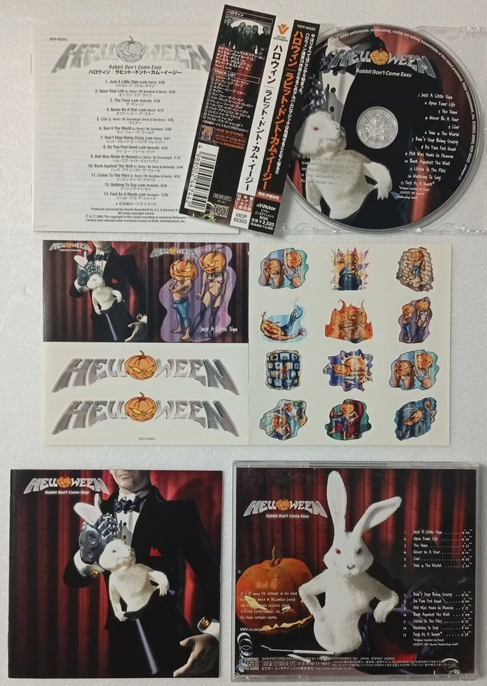 HELLOWEEN - Rabbit Don't Come Easy - 2003 JAPAN CD OBI + Bonus Track + STICKER - Image 1 of 1