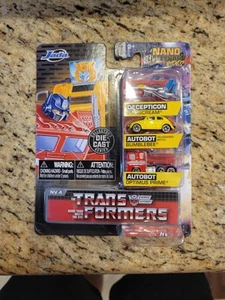 Jada Toys Transformers Nano Hollywood Rides 3 Pack Prime Bumblebee Starscream - Picture 1 of 2