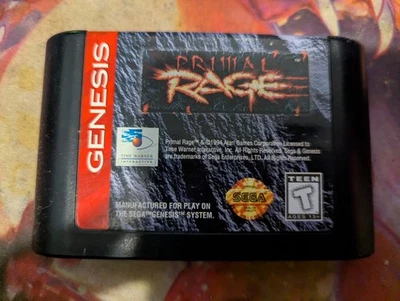 Primal Rage Sega Genesis Cart Only Tested - Image 1 of 3