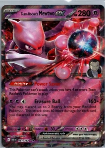 Team Rocket's Mewtwo ex Holo Double Rare SV10: Destined Rivals 081/182 NM - Picture 1 of 2
