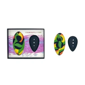 Colourful Camo Remote Control Panty Vibe Yellow - Picture 1 of 1