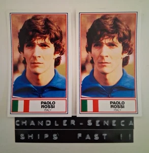 JB0033 (2) PAOLO ROSSI Italy 1984 World Cup Soccer Cards  - Picture 1 of 1