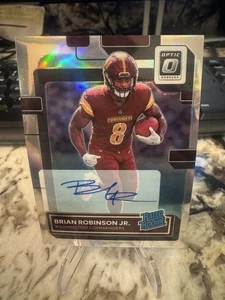 2022 Donruss Optic - Rated Rookie Brian Robinson Jr. #227 Holo Prizm Auto /125 - Picture 1 of 2
