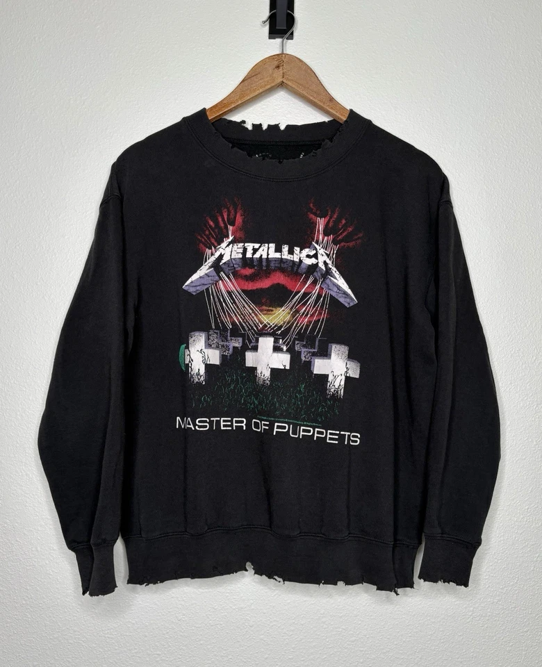 Bravado METALLICA Master Of Puppets Distressed Metal Band Sweatshirt Size M - Image 1 of 4