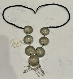 Vintage Peruanischer Anhänger Halskette Schmuck 100 Sohlen de Oro - Bild 1 von 11