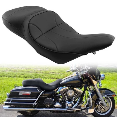 Driver & Passenger Low-Pro Seat For Harley Electra Glide Ultra Classic FLH 97-07 Foto 1 de 4