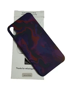 A Good company apple iphone xs max phone Case Purple Red Marble plant made - Picture 1 of 5