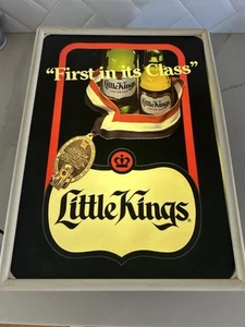 Vintage Little Kings Electric Beer Sign Schoenling Rare Bar Pub Tavern Man Cave - Picture 1 of 3