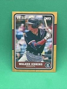Béisbol vintage Onyx 2025 - Walker Jenkins naranja/150 - gemelos #1 prospecto - Imagen 1 de 2