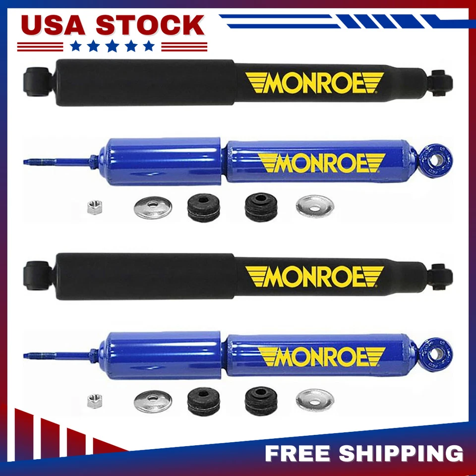 Monroe Monro-Matic Plus Front Rear Shock Absorber Set For 1987 1988 Ford F-350 - Image 1 of 4