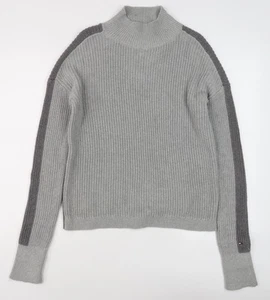 Tommy Hilfiger Men’s Grey Mock Neck Pullover Jumper - S - Picture 1 of 12