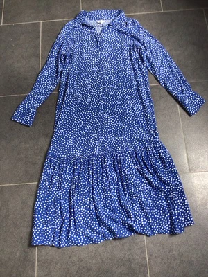Blau/weiß gepunktetes Kleid Größe S von H&M zu verkaufen! - Bild 1 von 4