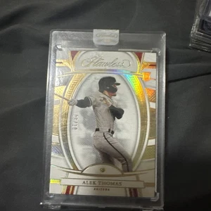 2022 Panini Flawless - Rookies Alek Thomas #55 Yellow Diamond /10 (RC) - Picture 1 of 3