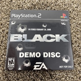 Black Demo Play Station 2 PS2 USA EA - New Sealed