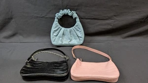JW PEI Women’s purses Lot of 3 bags Blue Hobo Black and Pink Handbags - Picture 1 of 20