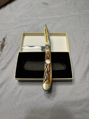 Frost Cutlery Stag/Bone Handled Two Bladed 折叠口袋刀 — 第 1/4 张图片