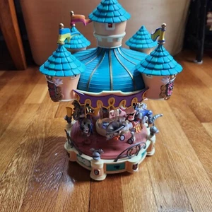 RARO DE COLECCIÓN 1995 Enesco Disney Sir Mickey Mouse al rescate carrusel musical - LEER - Imagen 1 de 10