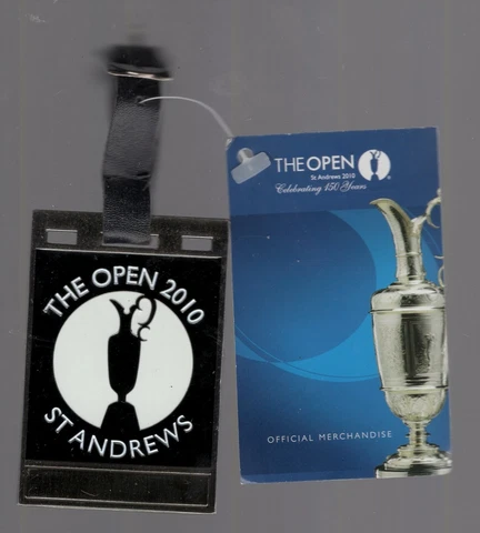GENUINE 2010 THE OPEN CHAMPIONSHIP METAL BAG TAG ST. ANDREWS BRITISH Cover