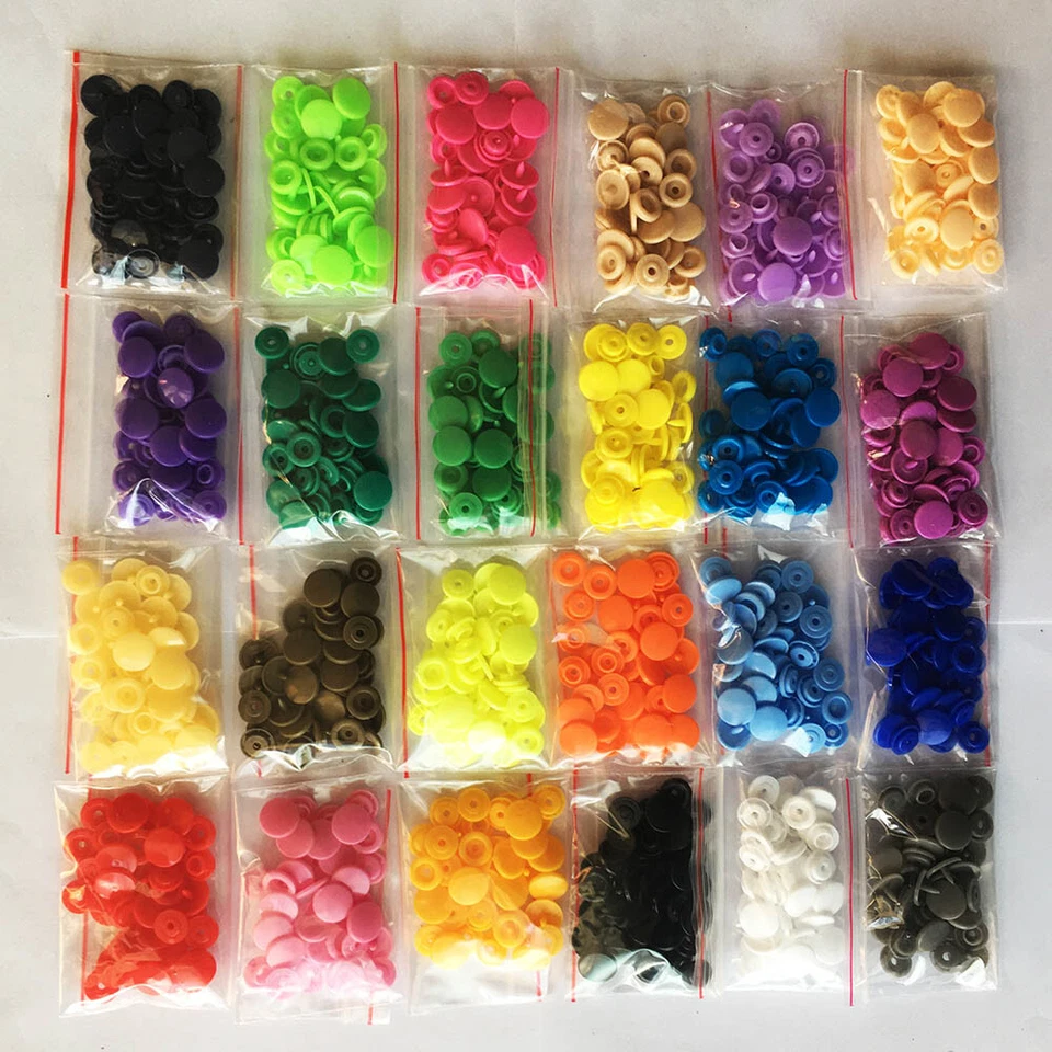 T5 Plastic Resin snaps button fasteners press stud poppers 25Sets - Image 1 of 1