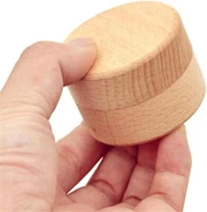 Caja de almacenamiento de madera anillo de boda joyería baratija caja contenedor de almacenamiento de madera estuche - Imagen 1 de 4