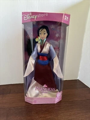 Muñeca Princesa Mulan Vintage Disney Store Cepillo y Zapatillas Incluidas Foto 1 de 4