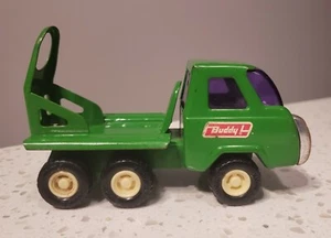 Vintage Buddy L  Green Ciment Mixer Pressed Steel 5" long (missing mixer)  - Picture 1 of 7