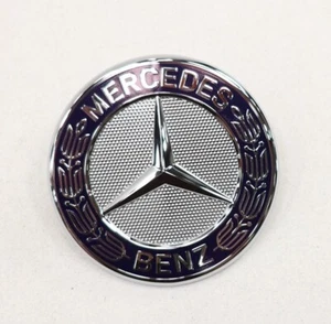 NEW OEM Mercedes-Benz Hood Laurel Wreath Emblem 2188170116 AMG GT S550 SLK300 - Picture 1 of 7