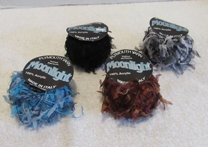 Plymouth Yarn Moonlight Mixed Lot 4 Skeins 100% Acrylic Made in Italy - Picture 1 of 3