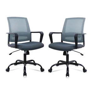 Ergonomic Mesh Desk Chair Adjustable Swivel Design for Home Office Computer  - Picture 1 of 8