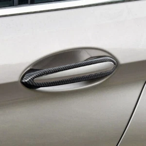 4pcs Carbon Fiber Exterior Door Handle Cover Trim For BMW 5 Series G30 2017 2018 - Bild 1 von 4