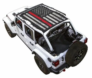 SPIDERWEBSHADE JL4D Tactical Flag Distressed Thin Red Line - Picture 1 of 11