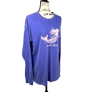 Comfort Colors Grafik T-Shirt Langarm XL Meerjungfrau Oracoke Island Coastal - Bild 1 von 12