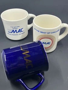 Set Of 3 MAC Banking Mugs Memorabilia  - Picture 1 of 7