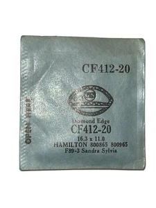 Vintage G-S Acrylic Watch Crystal Hamilton 800865 800965 16.3 x 11.0mm CF412-20 - Picture 1 of 2