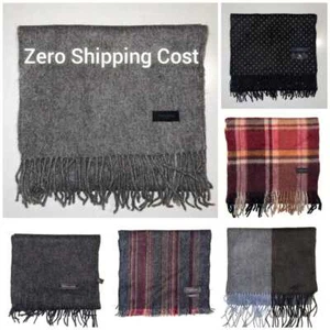New Scottish 100% Lambswool of Scotland Scarf Tartan Check Wool Scarves UK SALE@ - Picture 1 of 22