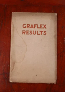 GRAFLEX FOLLETO DE VENTAS "RESULTADOS", 1908/cks/217402 - Imagen 1 de 1