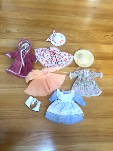 Vintage Handmade Doll Clothes Lot For Small Dolls Dress Lot 8"-10" dolls