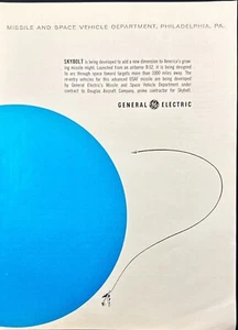 General Electric Skybolt B-52 Missile Space Philadelphia PA Vtg Print Ad 1961 - Picture 1 of 6