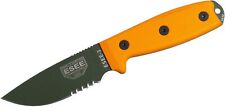 ESEE Knives 3 OD Blade Serrated Modified Pommel Orange Handle ESEE-3SM-OD
