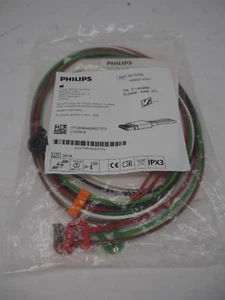 Neu Philips M1968A EKG EKG Kabel-Set 5 Kabel Clip Grabber AAMI ICU kostenloser Versand OEM - Bild 1 von 2