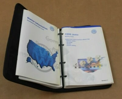 1999 Volkswagen Jetta OEM Owners Manual/Kit w/Storage Case - Image 1 of 4
