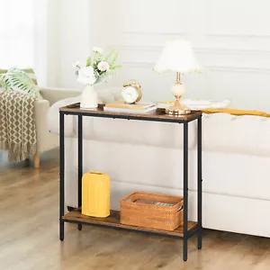 Console Table Sofa Table Entryway Table w/ Shelves Side Table Display Table - Picture 1 of 12