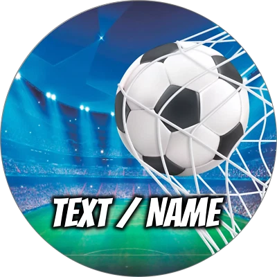 Fußball Tortenaufleger Party Deko personalisiert Geburtstag Tor Name Fussball - Bild 1 von 4