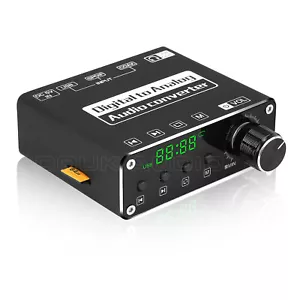 Mini Bluetooth USB DAC Audio Adapter OPT/COAX Digital to Analog Converter - Picture 1 of 9