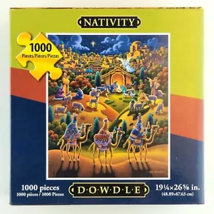 Nativity Jigsaw Puzzle 1000 Pieces Dowdle 19 1/4" x 26 5/8" Sealed in Bag - Picture 1 of 5