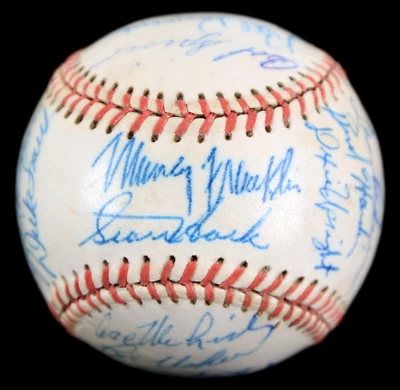 1953 Los Angeles Angels PCL Team Signed Baseball by 24, Hack, Baker, Richards ++ - Image 1 of 4