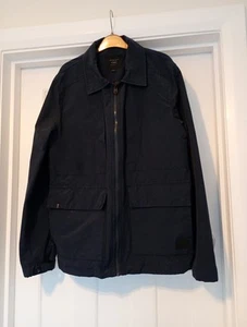 Jack & Jones CORE Navy Blue 40" Windbreaker Jacket Anorak Waterproof Youth Sz L - Picture 1 of 16