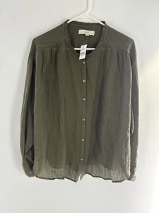 LOFT Damen Rüschenbluse Fresh Ivy Green Größe L - Bild 1 von 6