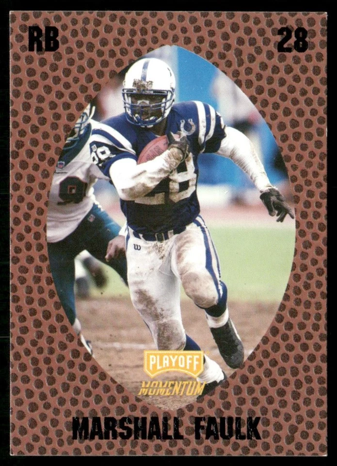 1998 Playoff Momentum Retail Marshall Faulk #72 - Image 1 of 2