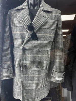 $2895 Abrigo Canali Hombre Doble Pecho Lana-Cachemira Azul Oscuro US38 IT48 Foto 1 de 4